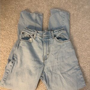 Abercrombie & Fitch Light Wash Straight Leg Jeans